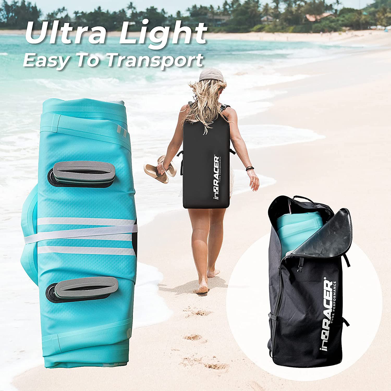 InQracer Inflatable 11 ft Stand Up Paddle Board