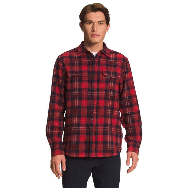 The North Face Men's Arroyo Flannel Shirt Red, Large - Branded Graphic T's at Academy Sports product image