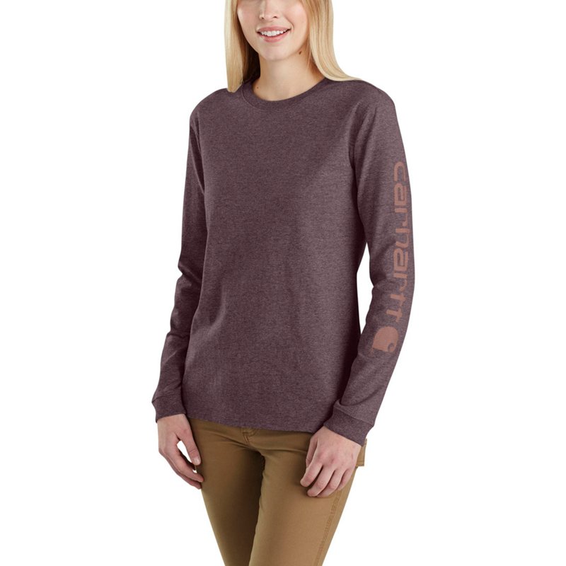 Carhartt Women's Relaxed Fit Midweight Logo Long Sleeve