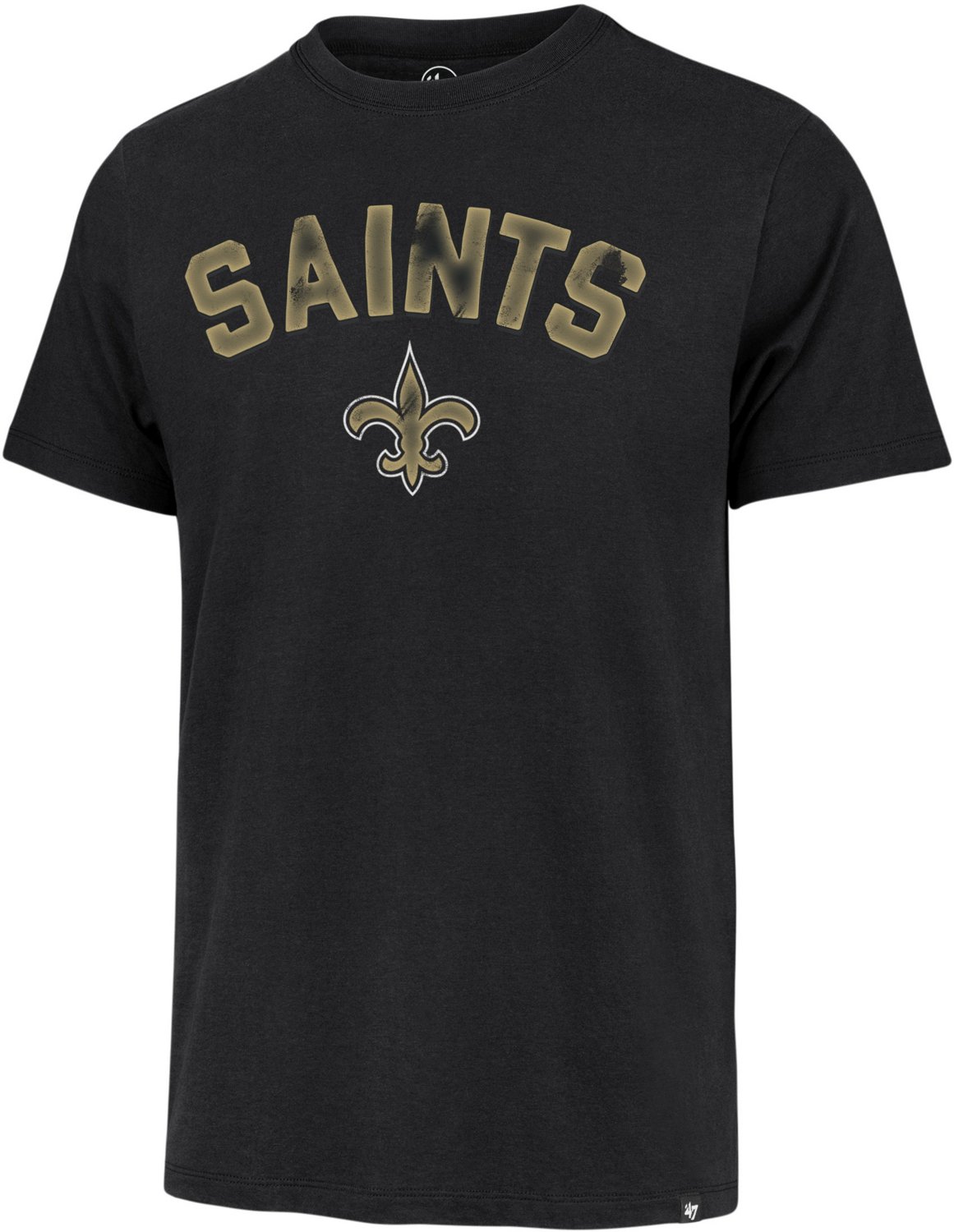 Men's '47 Black New Orleans Saints All Arch Franklin T-Shirt