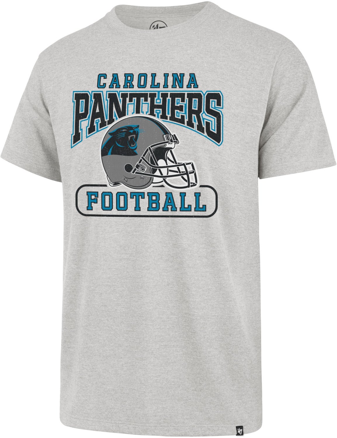 Lids Carolina Panthers Junk Food Helmet T-Shirt - Heathered Gray