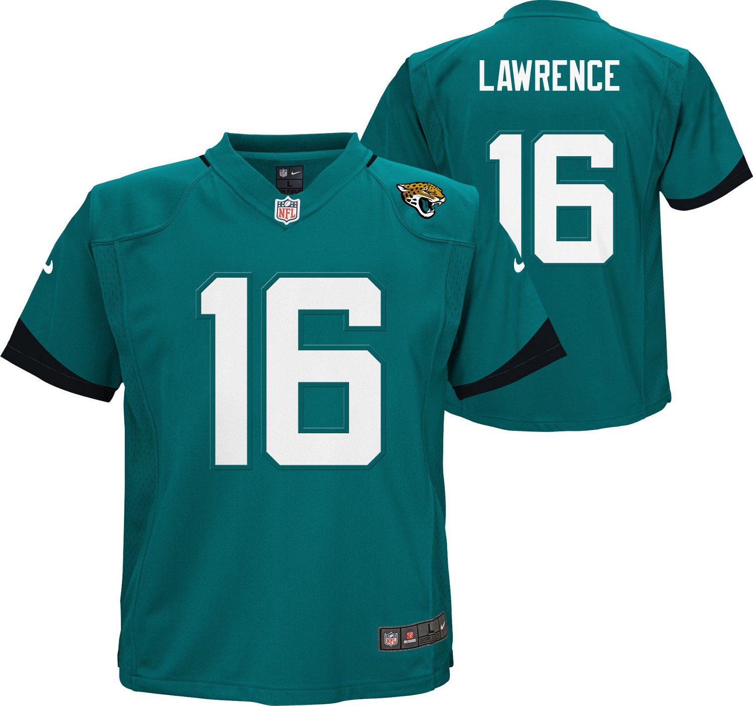 Nike Boys' Jacksonville Jaguars Trevor Lawrence #16 Game Jersey - view number 3