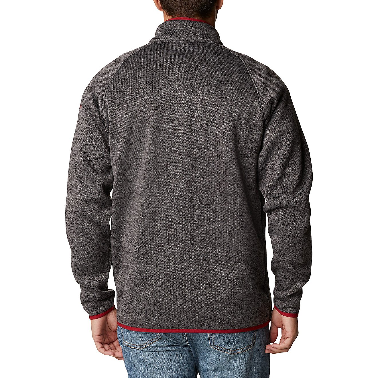 Columbia Sportswear Men’s University of Arkansas Collegiate Canyon Point 1/2-Zip Fleece Sweater                                - view number 2