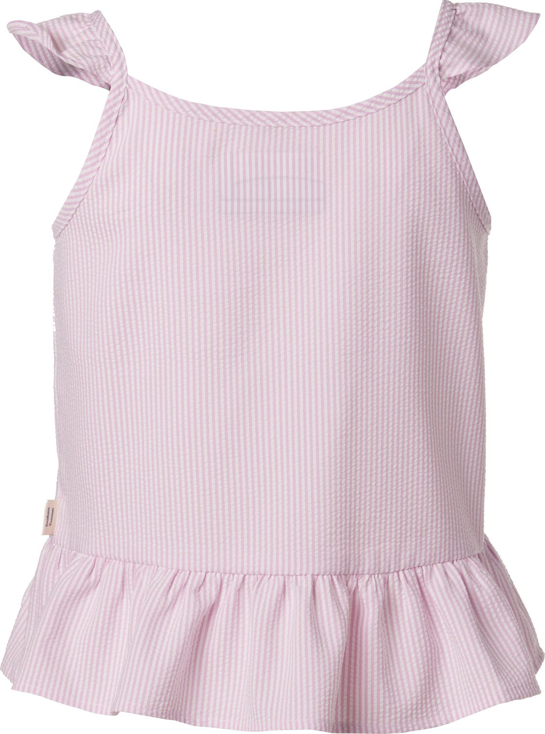 Magellan Outdoors Girls' Seersucker Peplum Tank Top - view number 2