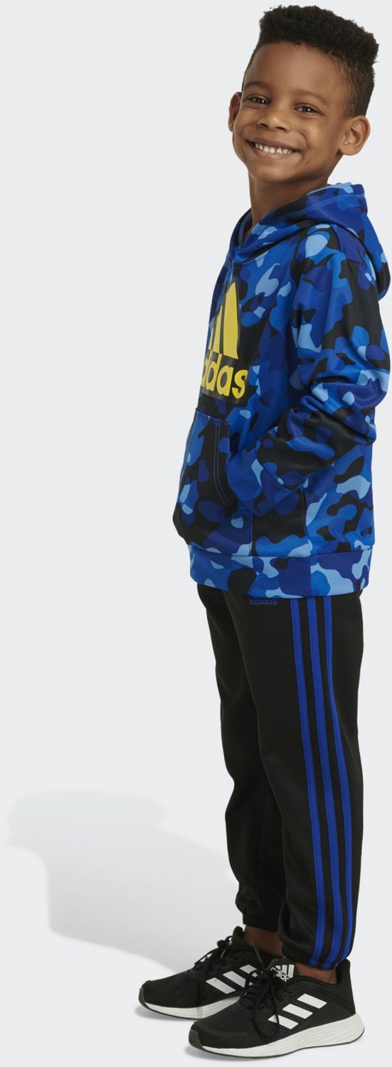 adidas Boys' Camouflage Fleece Hooded Pullover Set - view number 3