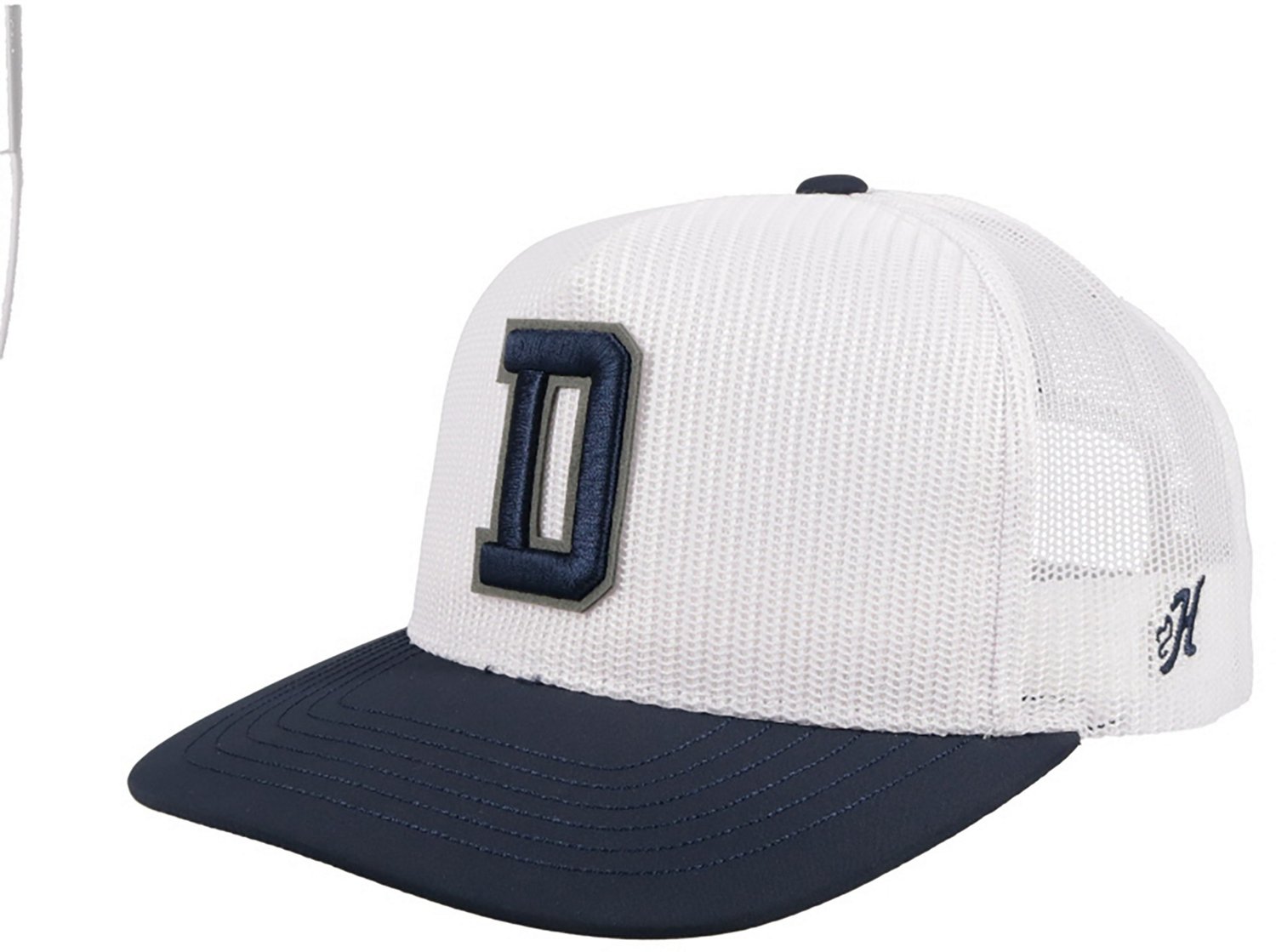 Dallas Cowboys HOOey D Logo Mesh Snapback Hat - Black