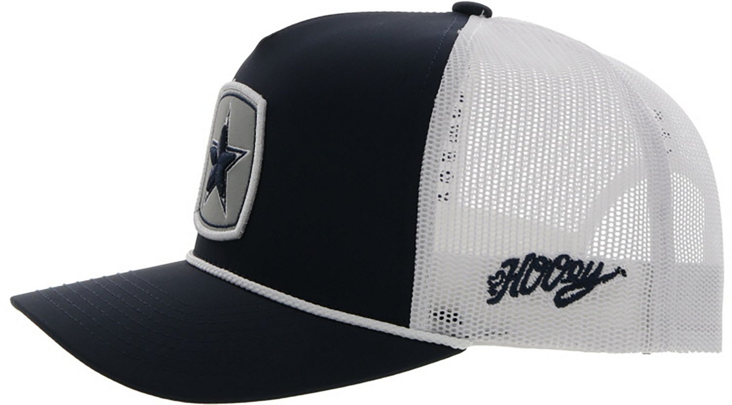 Men's Dallas Cowboys HOOey White Star Trucker Snapback Hat in 2023