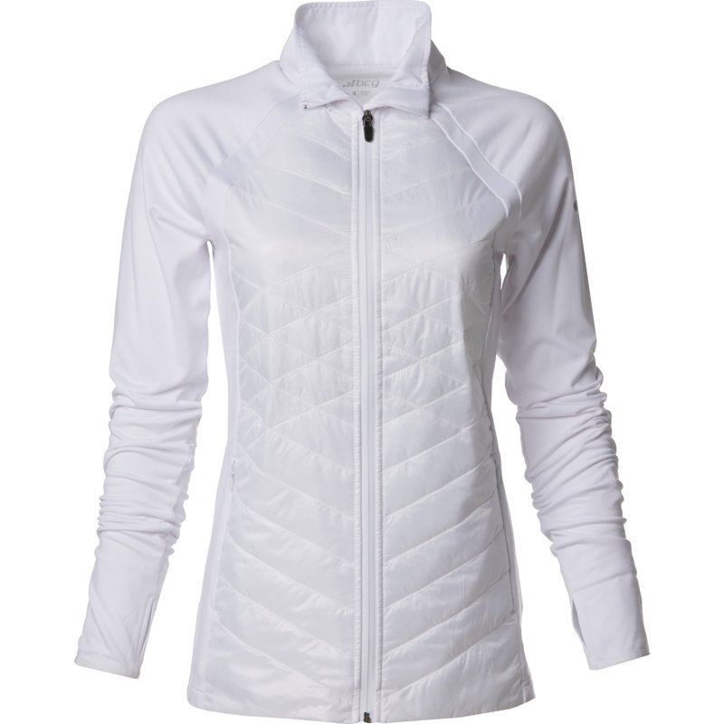 BCG Women's CW Quilted Full-Zip Jacket White, X-Small - Women's Athletic Jackets at Academy Sports product image