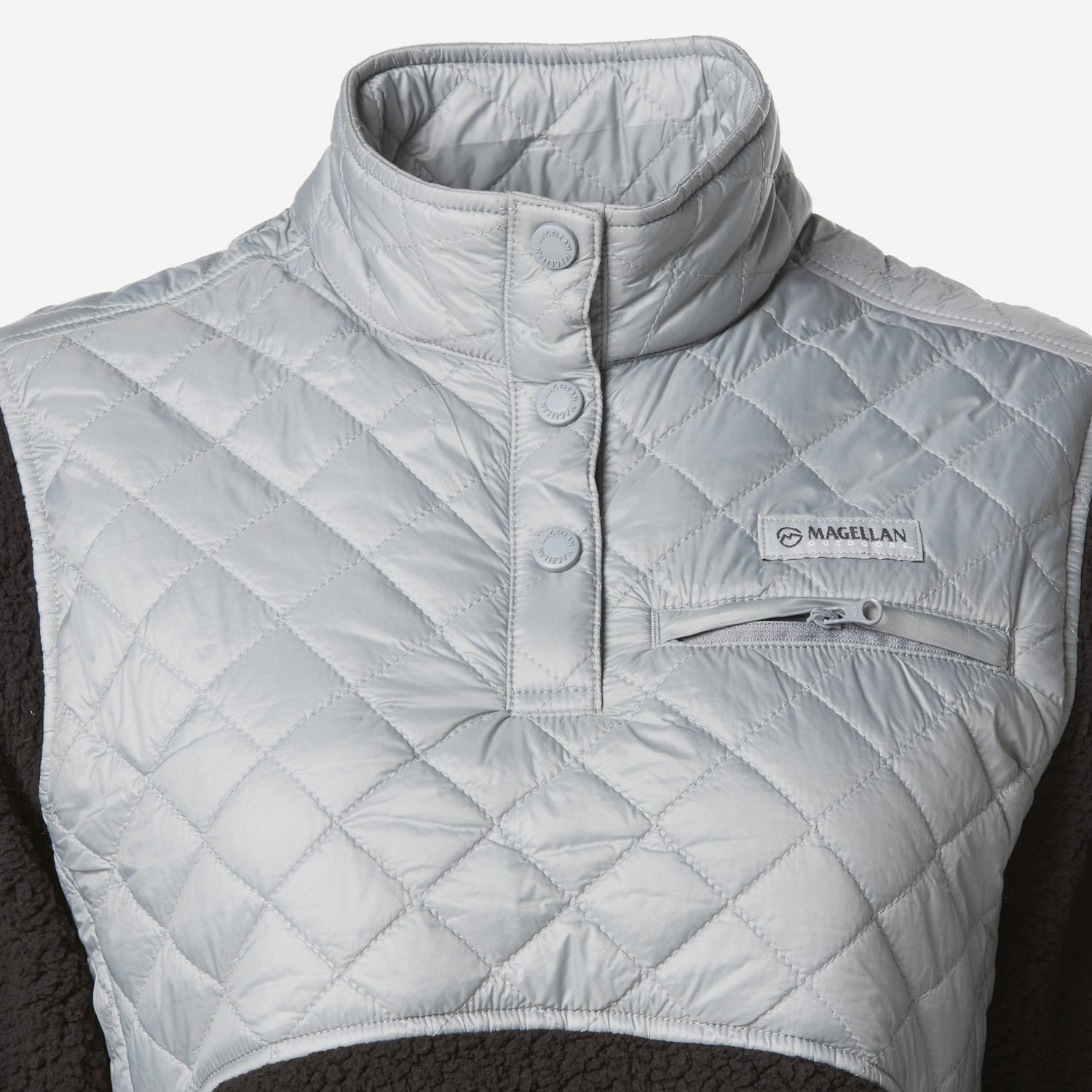 Magellan Outdoors Women's Campfire Mixed Media Pullover Sweatshirt - view number 3