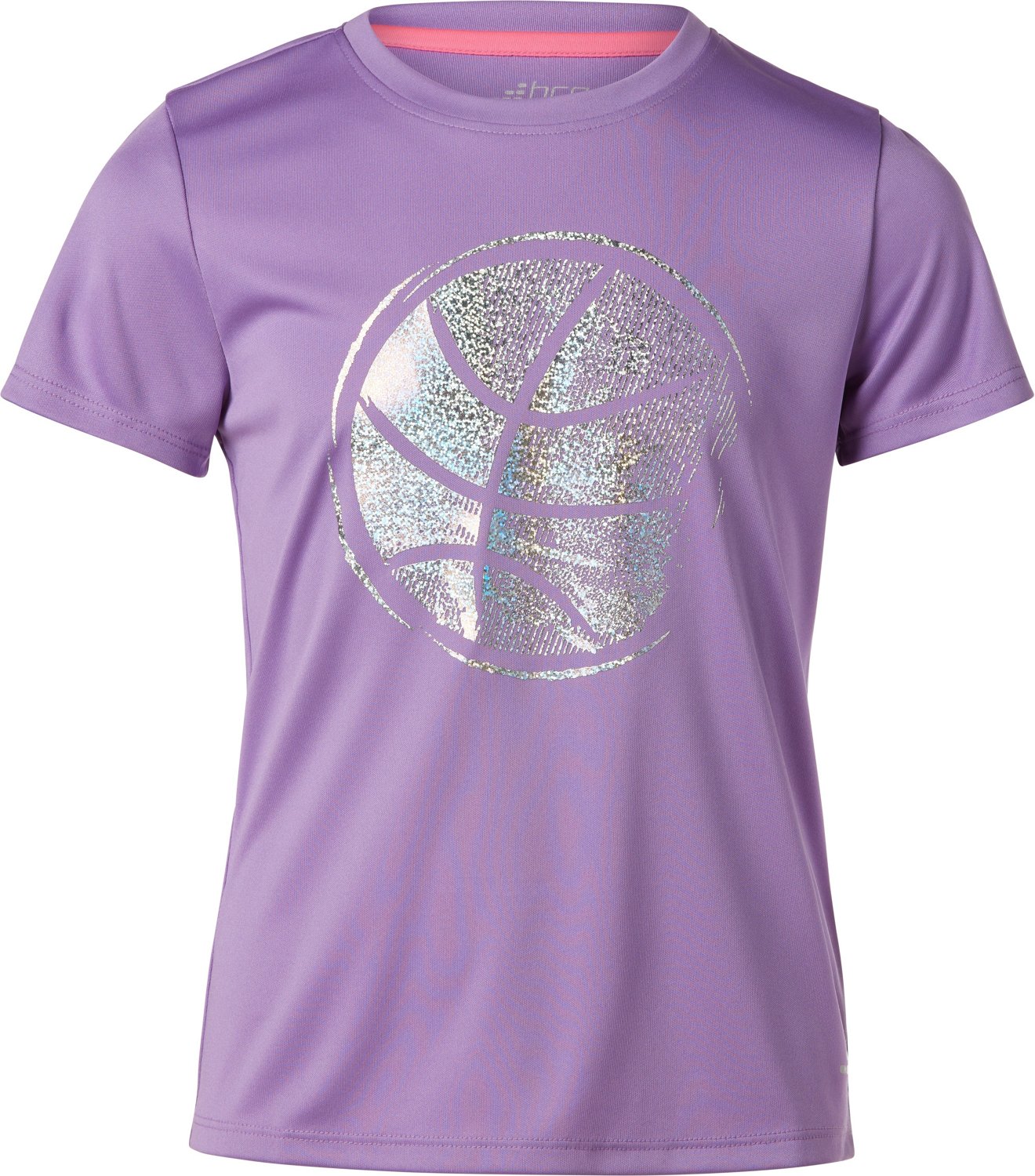 BCG Girls' Distressed Basketball Turbo Short Sleeve Tshirt Academy