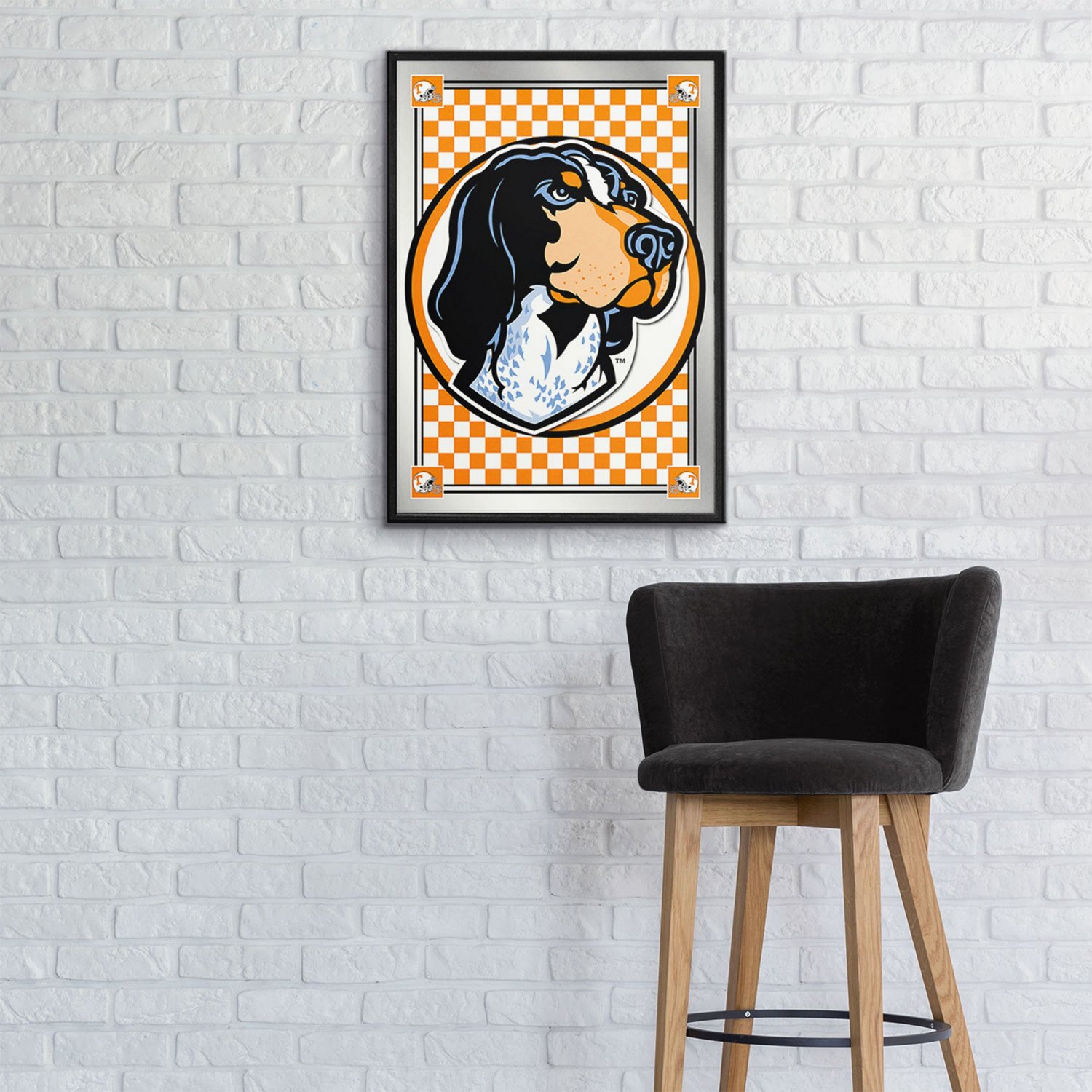 The Fan-Brand University of Tennessee Team Spirit Mascot Framed Mirrored Wall Sign - view number 3