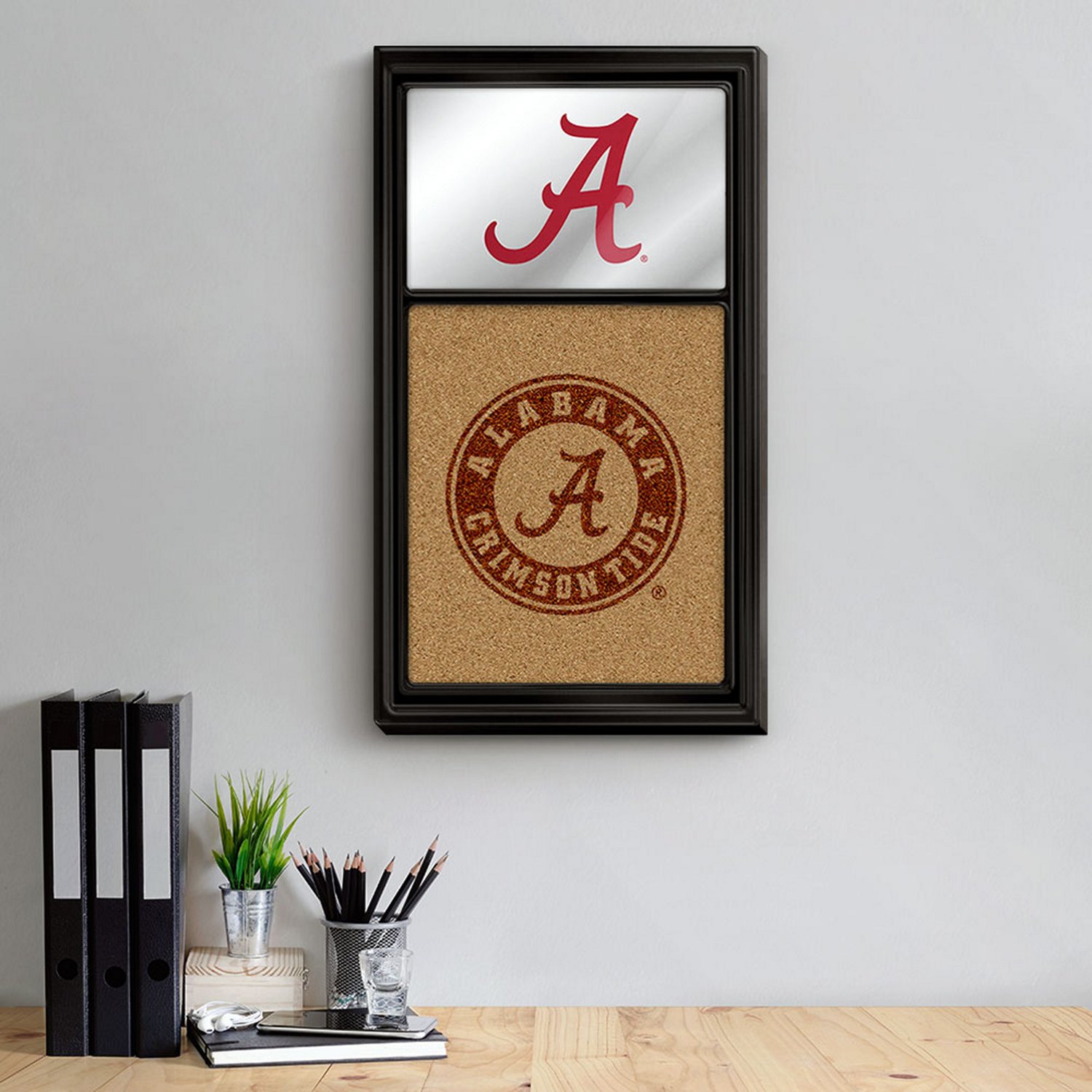 The Fan-Brand University of Alabama Dual A Logo Mirrored Cork Note Board - view number 3
