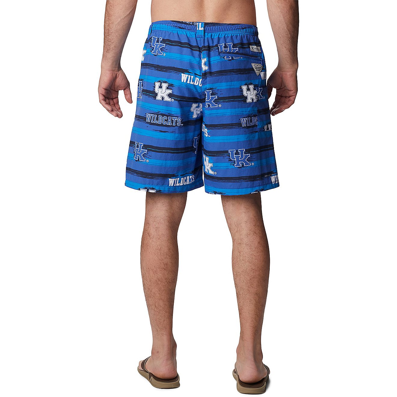 Columbia Sportswear Men’s University of Kentucky Backcast II Paint Your Colors Printed Shorts 8 in                             - view number 2