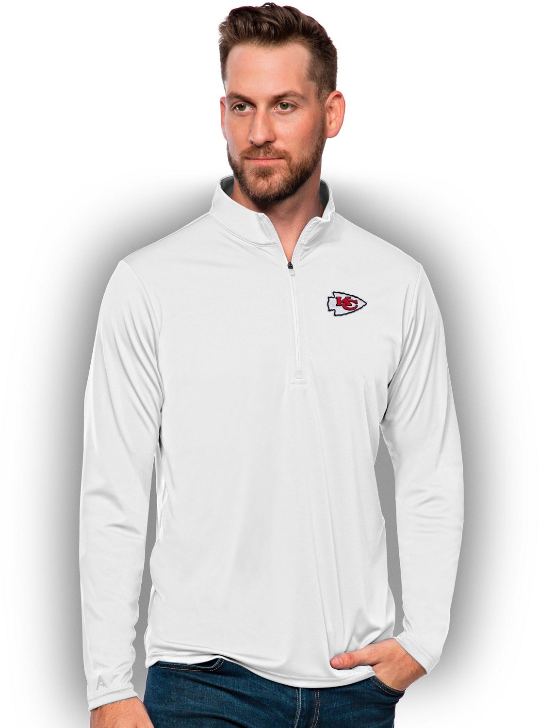 Antigua Men's Kansas City Chiefs Tribute Pullover