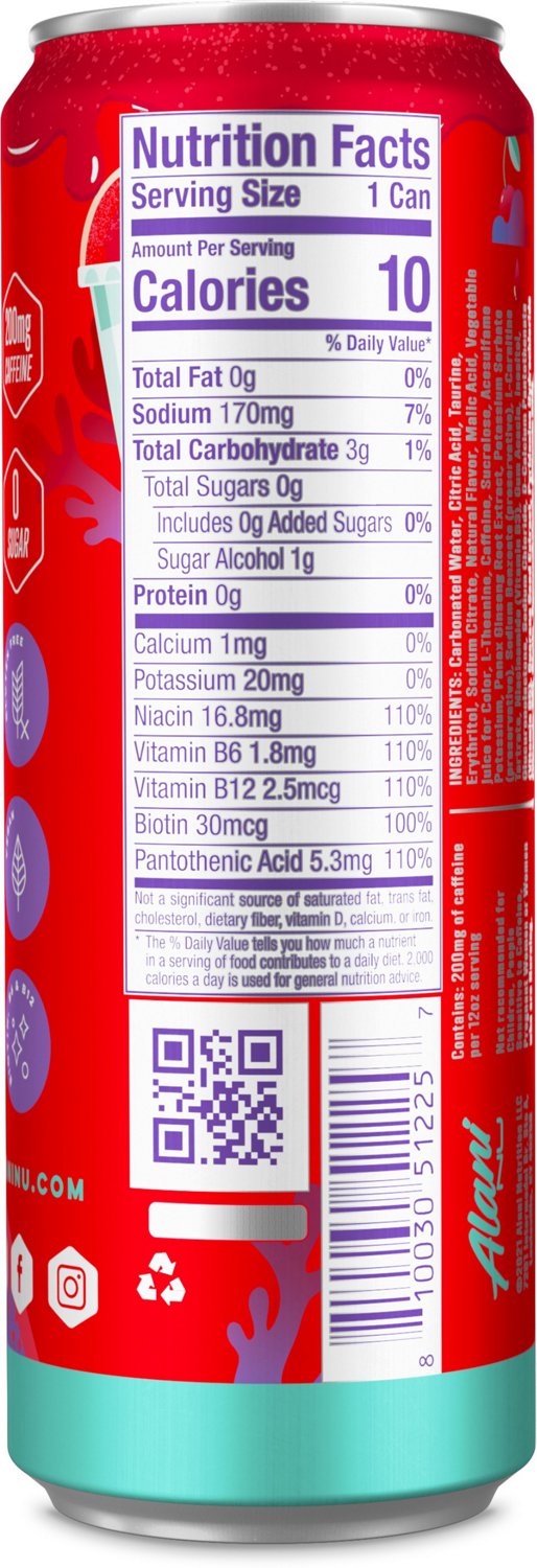 Alani Nu Energy RTD Breezeberry 12/12 OZ Energy Drink - view number 2