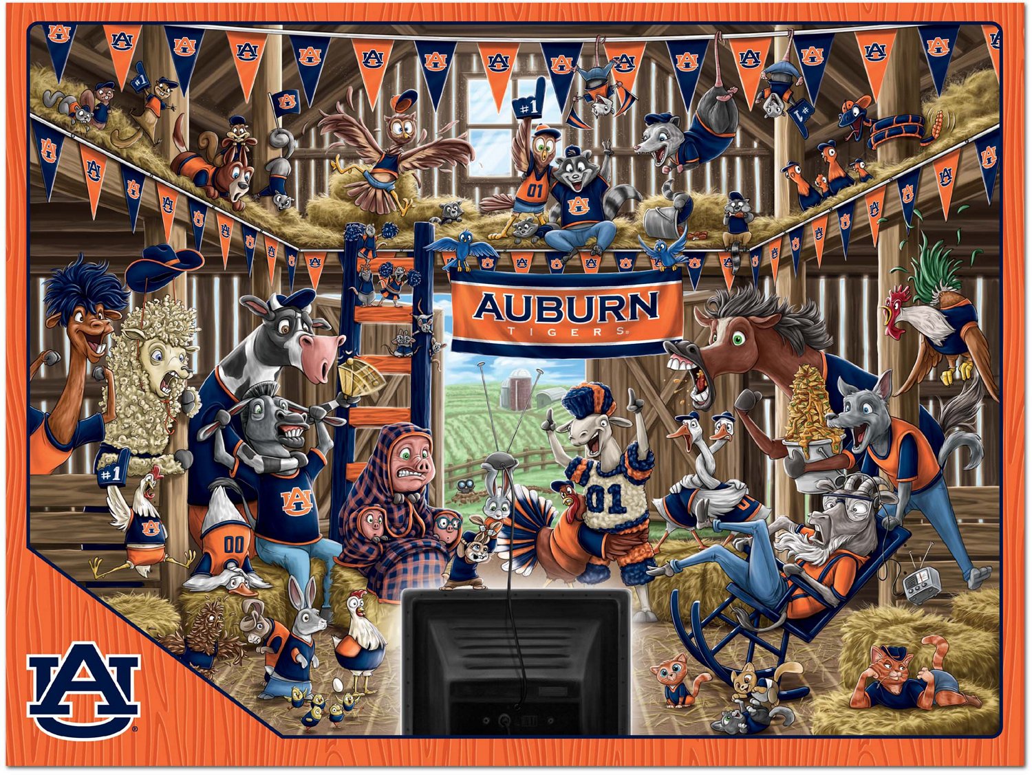 YouTheFan Auburn University Barnyard Fans 500-Piece Puzzle - view number 2