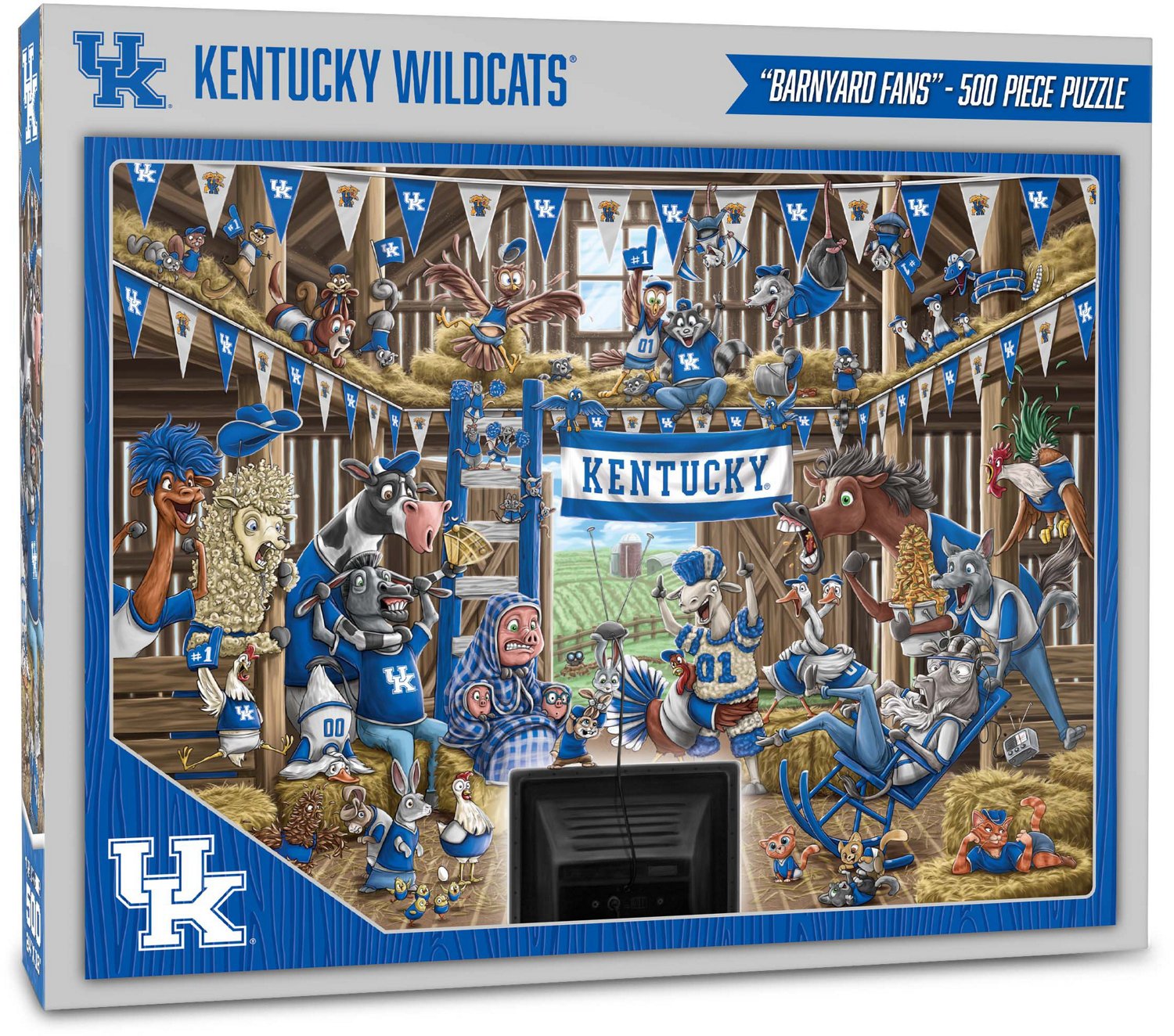 YouTheFan University of Kentucky Barnyard Fans 500-Piece Puzzle