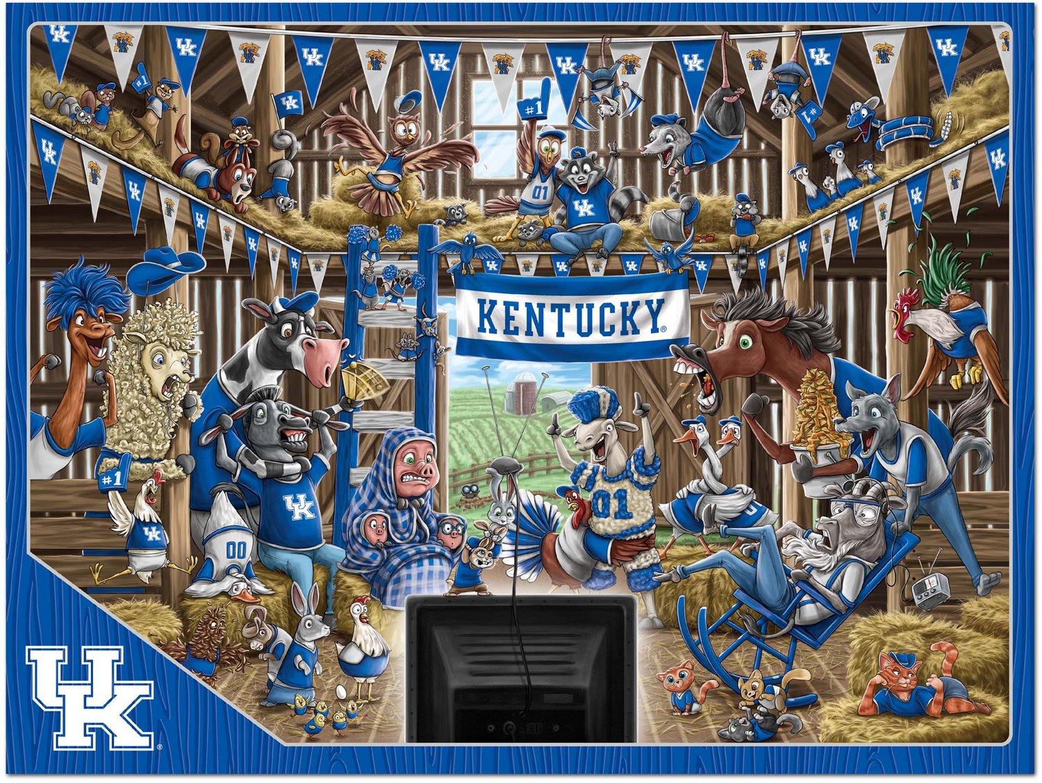 YouTheFan University of Kentucky Barnyard Fans 500-Piece Puzzle