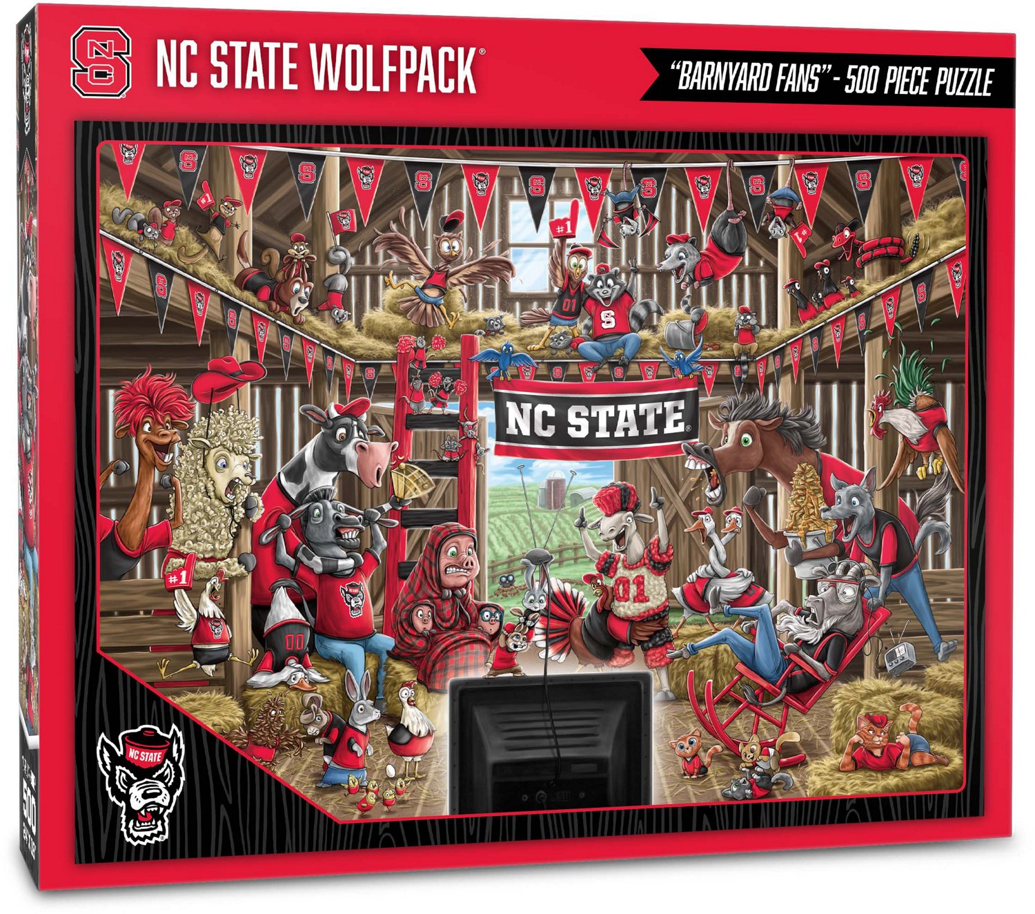 YouTheFan North Carolina State University Barnyard Fans 500-Piece Puzzle