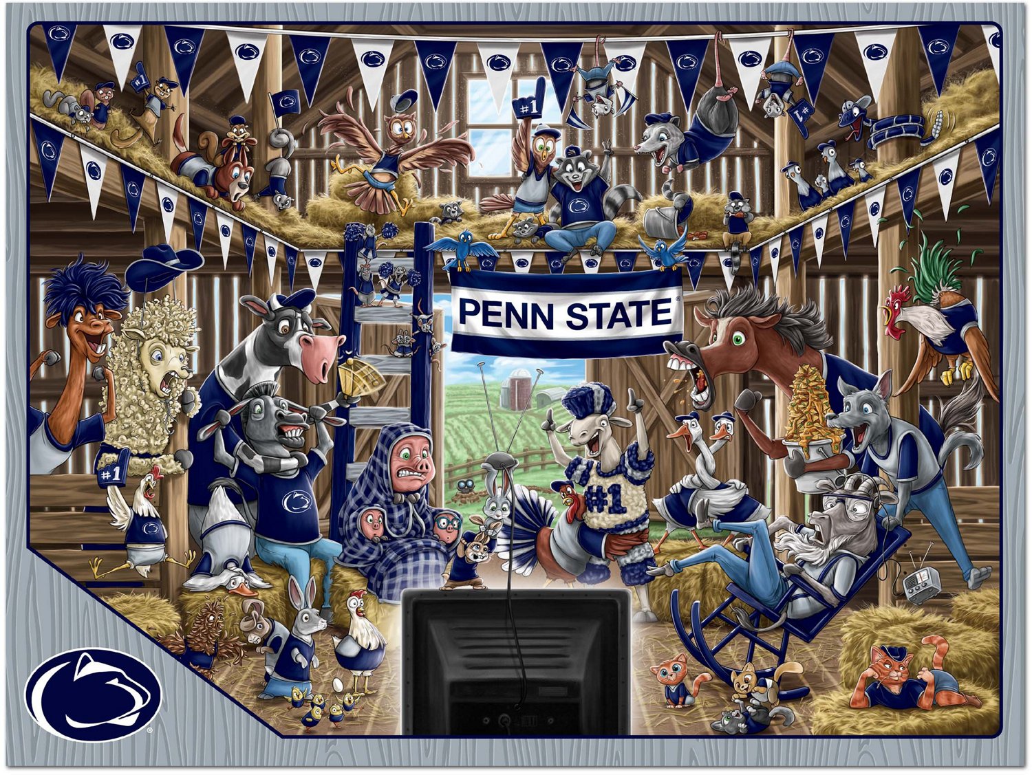YouTheFan Penn State Barnyard Fans 500-Piece Puzzle - view number 2