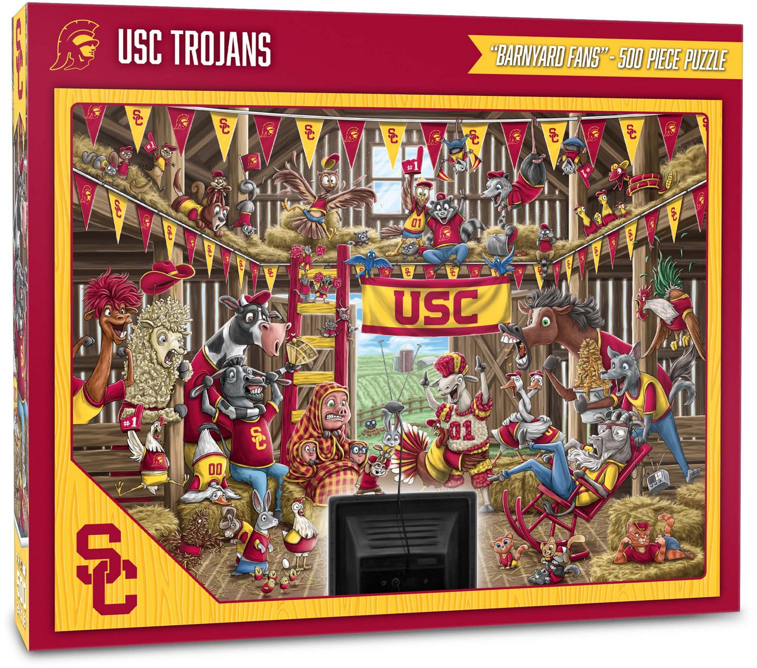 YouTheFan University of Southern California Barnyard Fans 500-Piece Puzzle