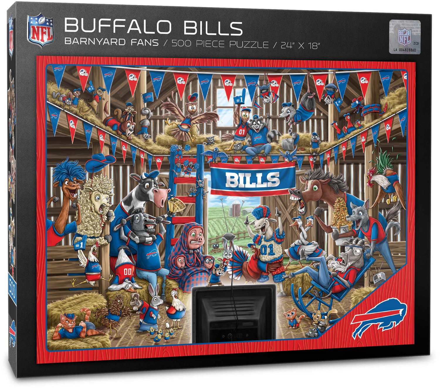 Buffalo Bills Barnyard Fans Puzzle