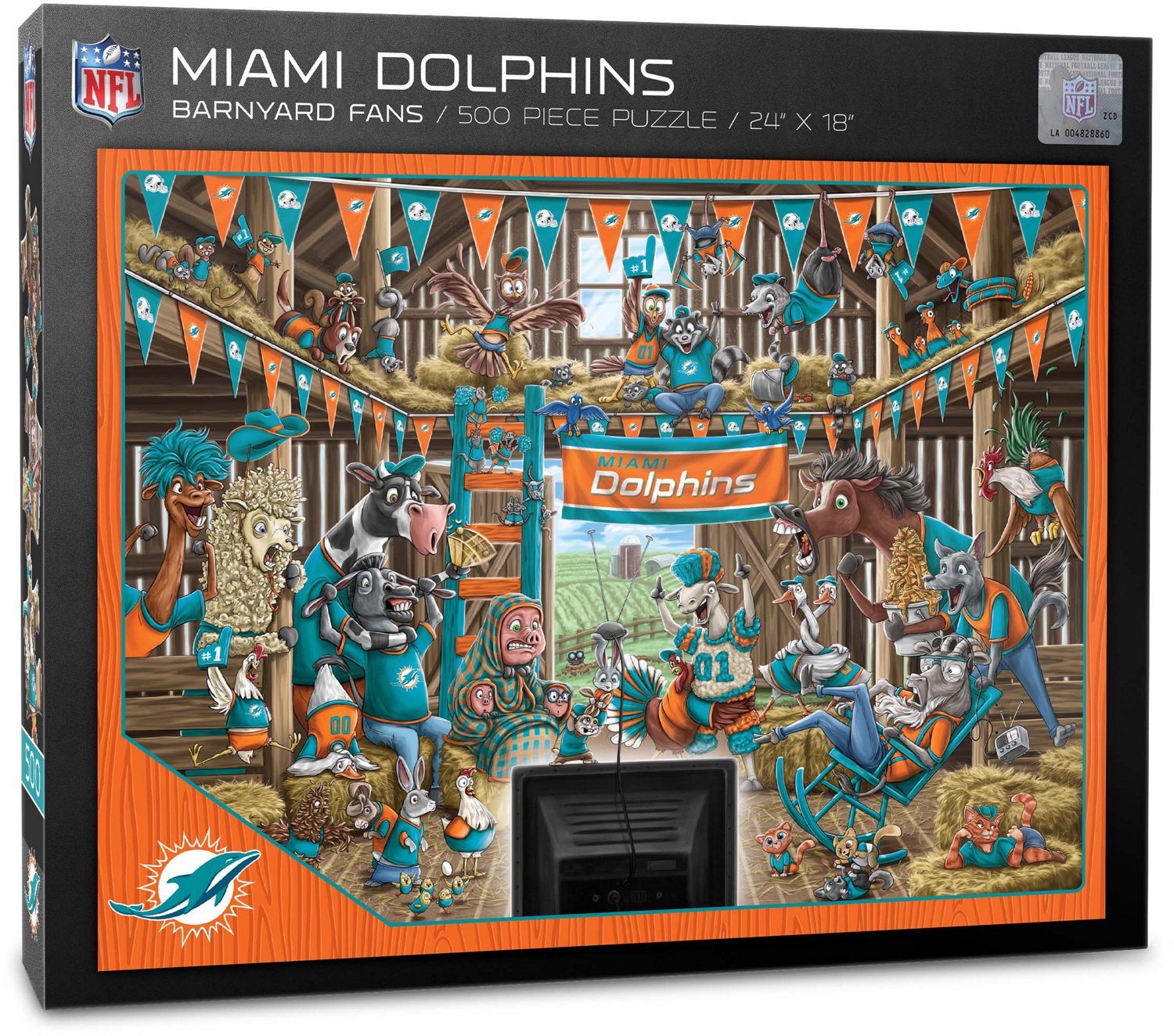 Miami Dolphins Retro Series Puzzle – Sports Fanz