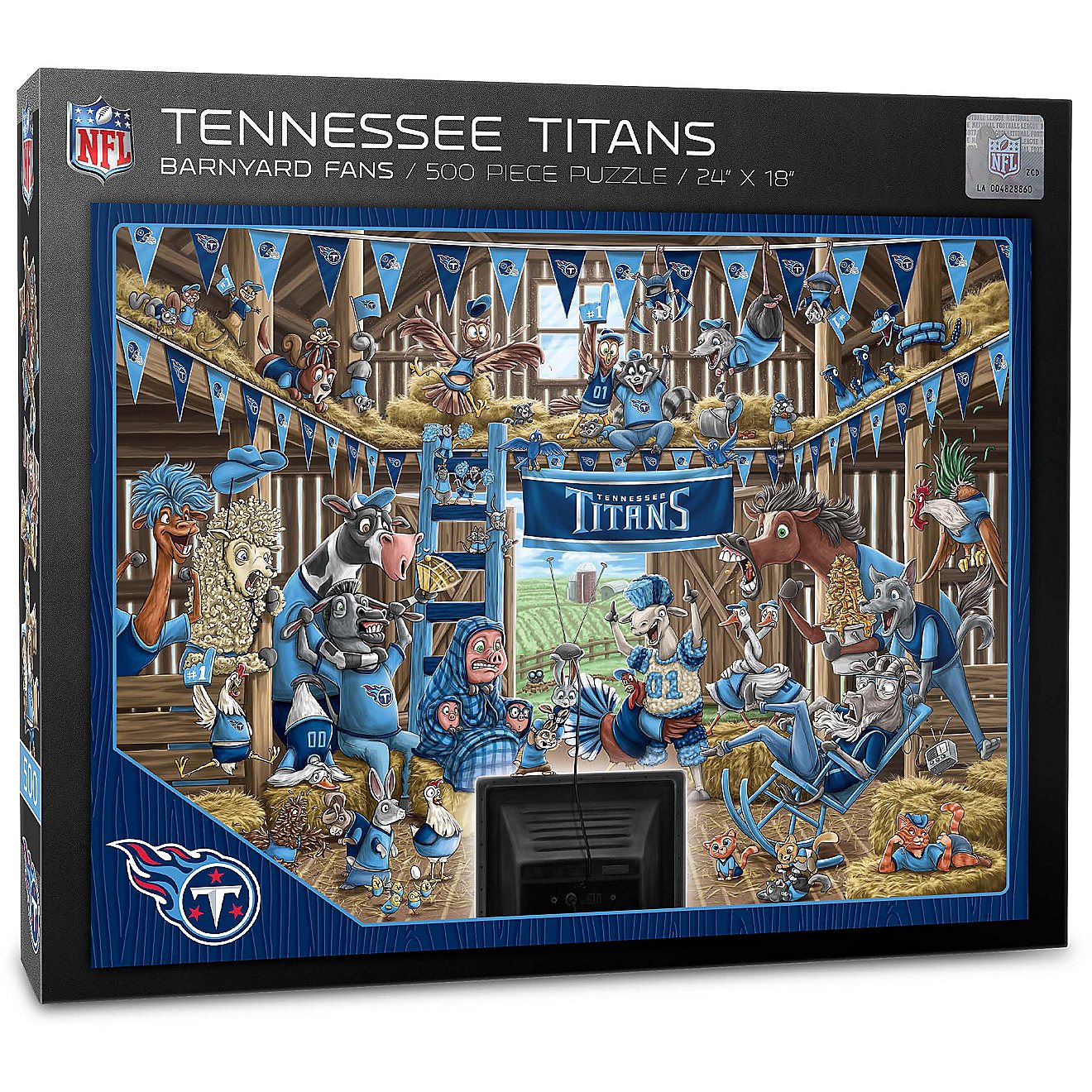 YouTheFan Tennessee Titans Barnyard Fans 500-Piece Puzzle                                                                        - view number 1