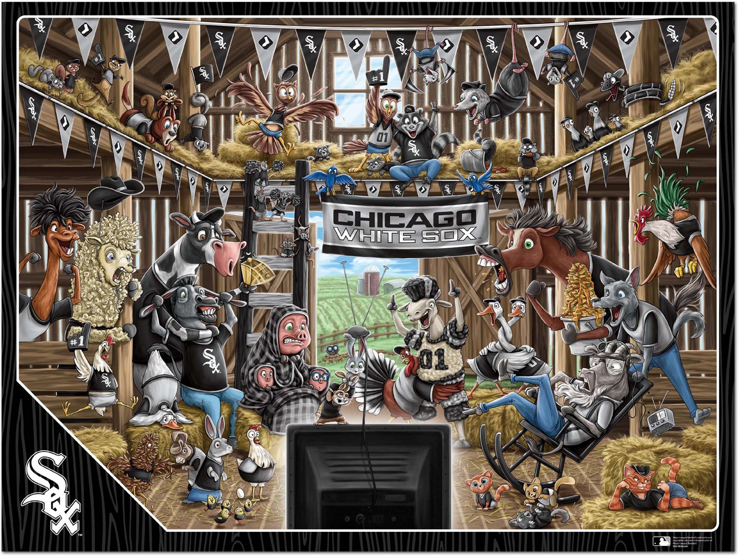 YouTheFan Chicago White Sox Barnyard Fans 500-Piece Puzzle - view number 2