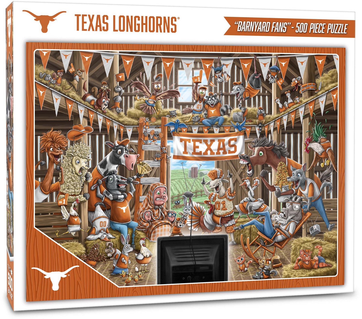 YouTheFan University of Texas Barnyard Fans 500-Piece Puzzle