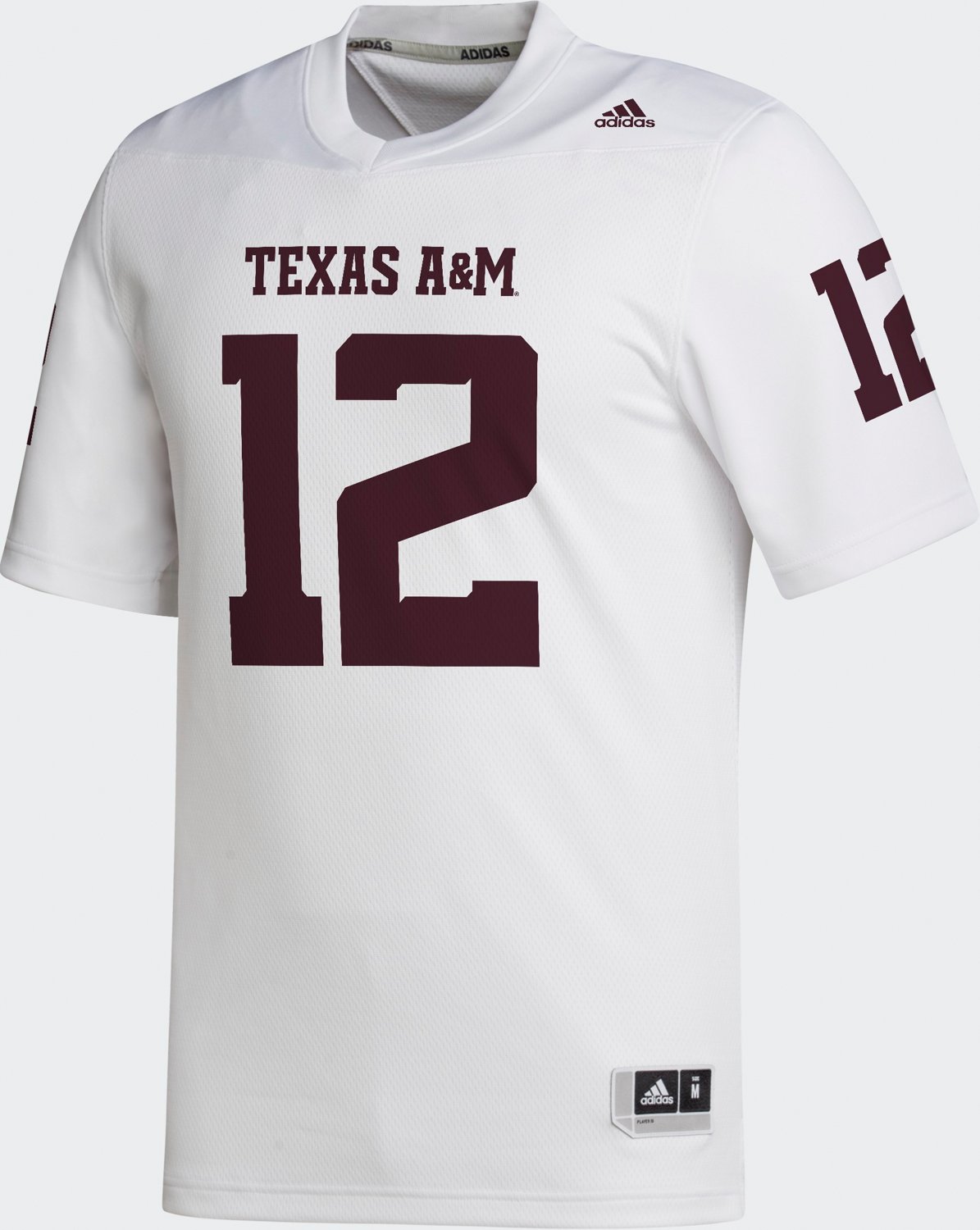 adidas Men's Texas A&M University Away Replica Football Jersey Academy