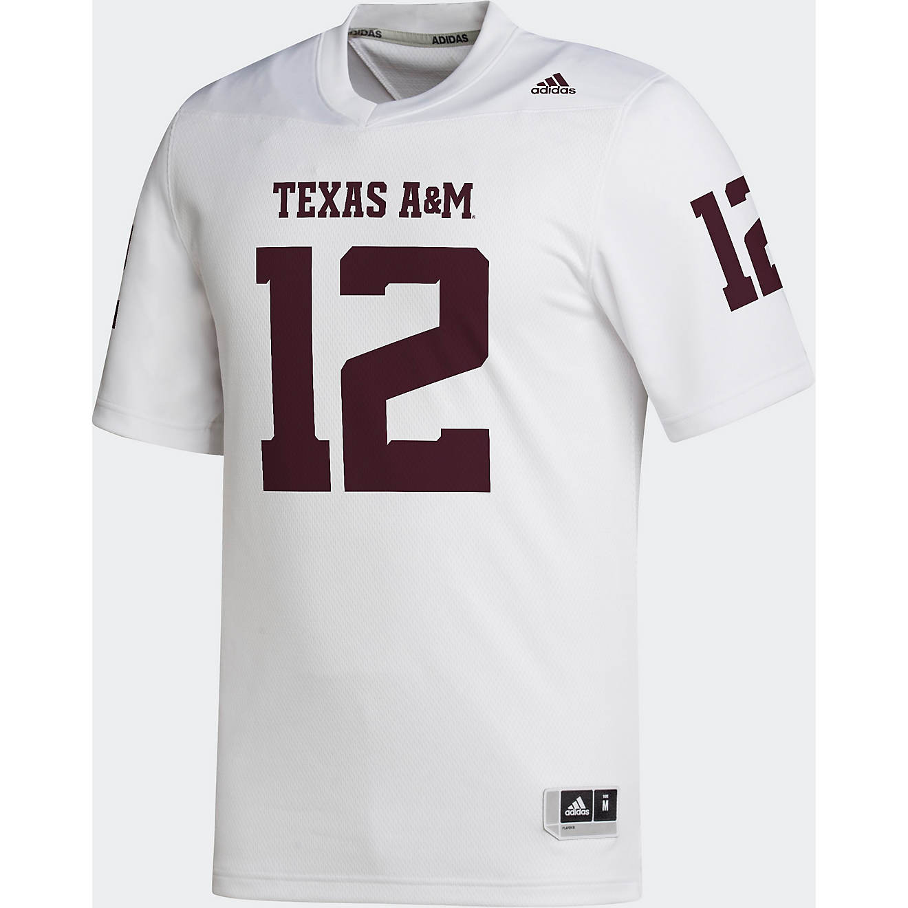 adidas Men's Texas A&M University Away Replica Football Jersey                                                                   - view number 1