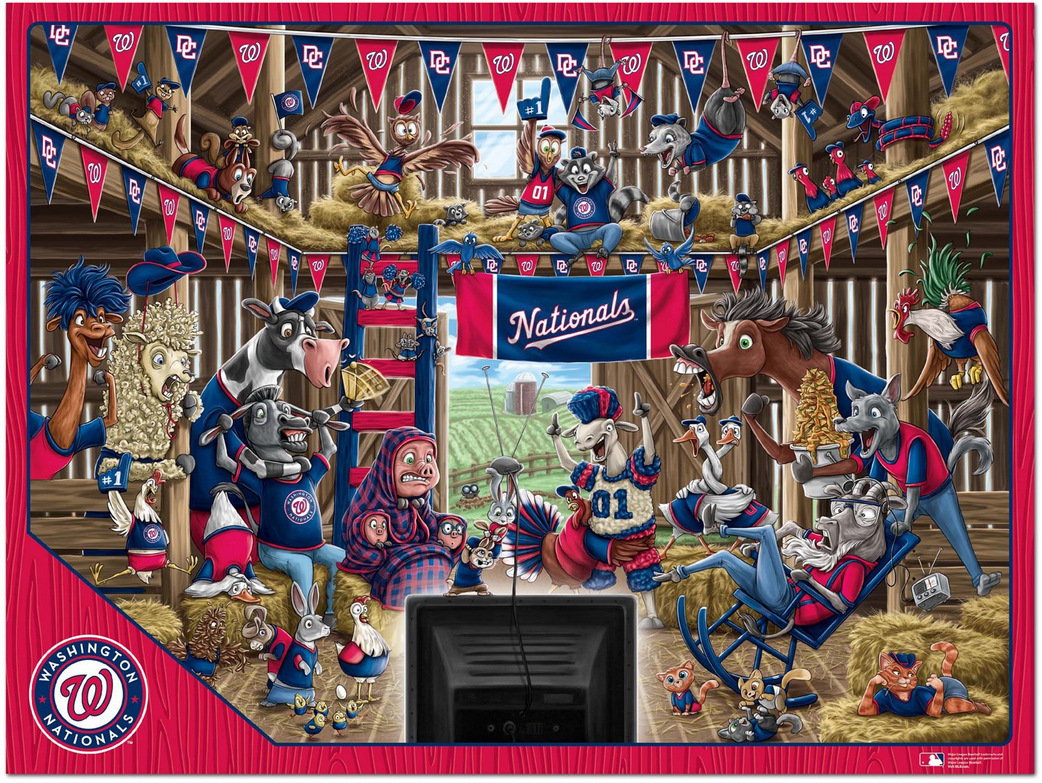 YouTheFan Washington Nationals Barnyard Fans 500-Piece Puzzle - view number 2