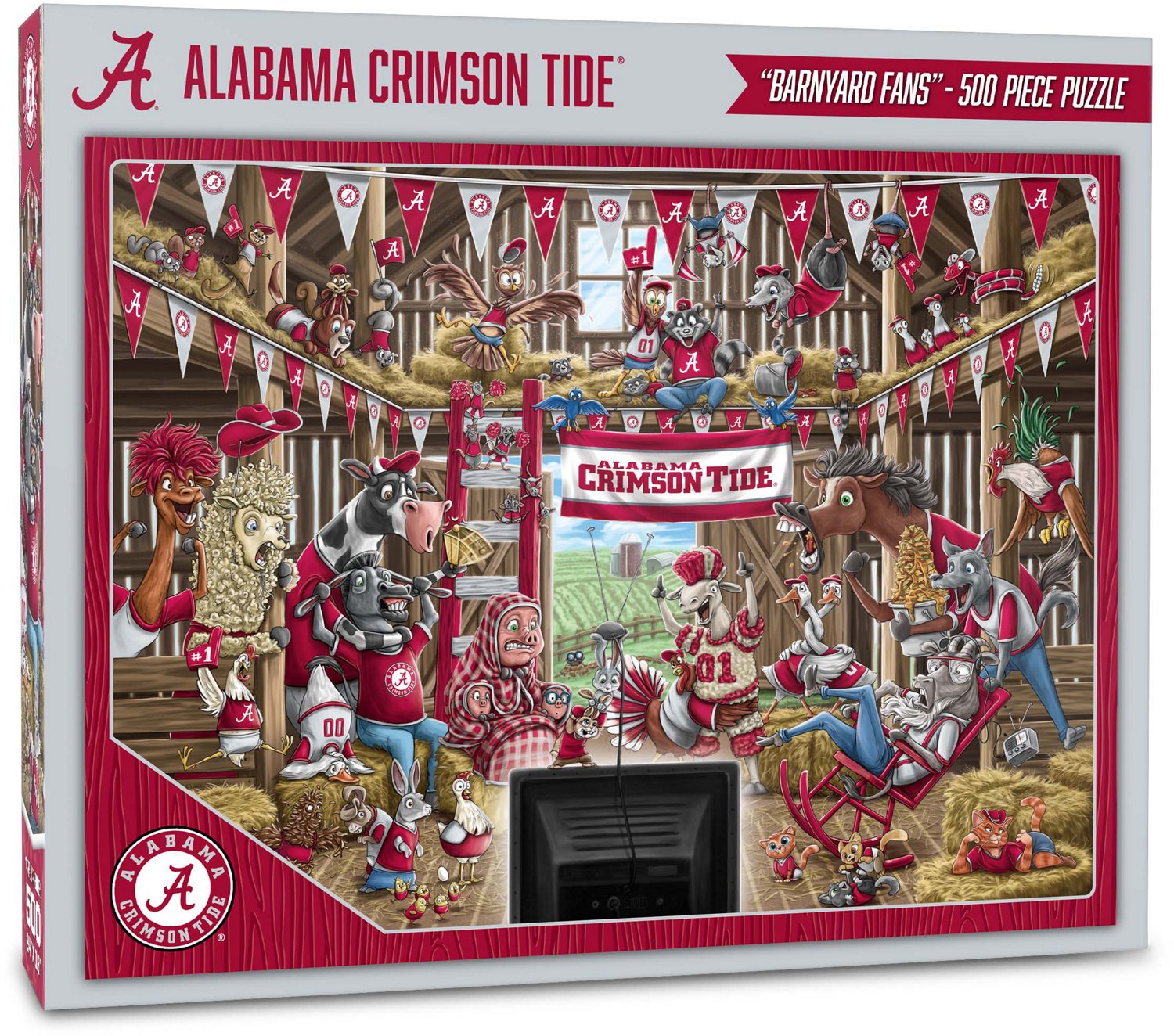 YouTheFan University of Alabama Barnyard Fans 500-Piece Puzzle