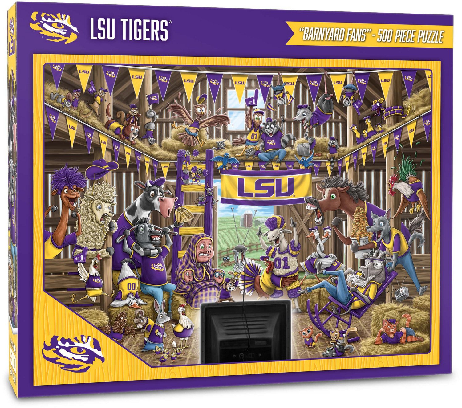 YouTheFan Louisiana State University Barnyard Fans 500-Piece Puzzle