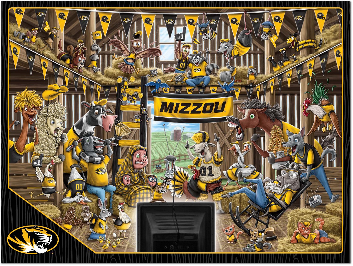 YouTheFan University of Missouri Barnyard Fans 500-Piece Puzzle - view number 2