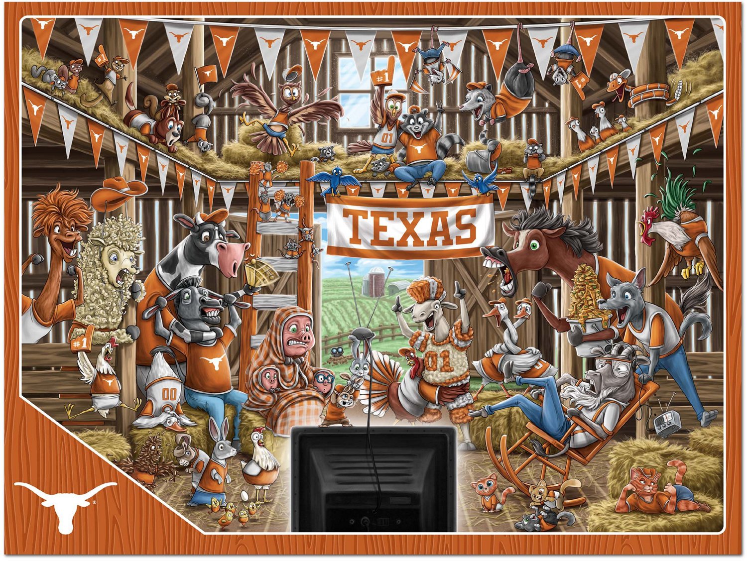 YouTheFan University of Texas Barnyard Fans 500-Piece Puzzle