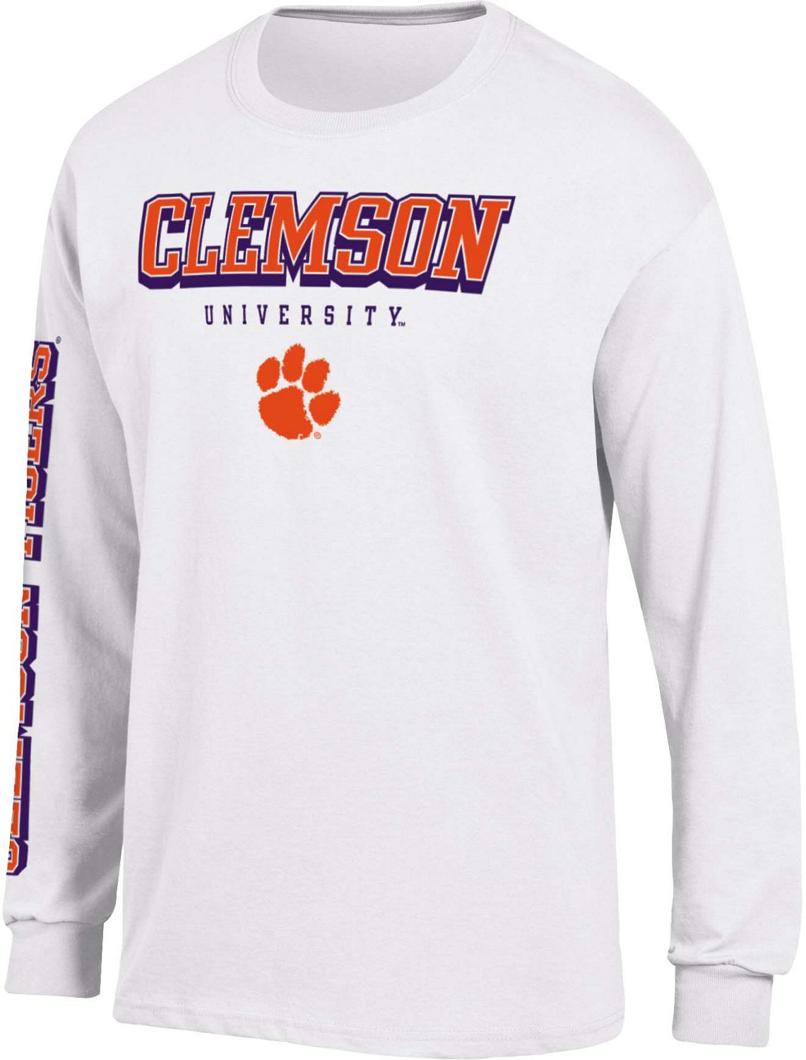 Champion Boys' Clemson University Long Sleeve Graphic Tshirt Academy
