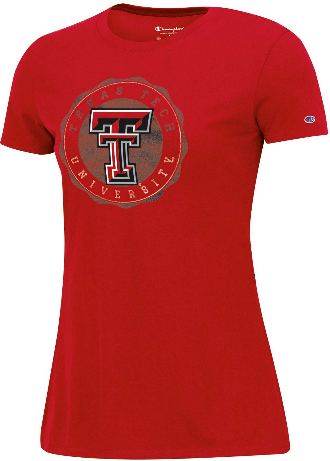 Champion Women's Texas Tech University Crest Short Sleeve T-shirt