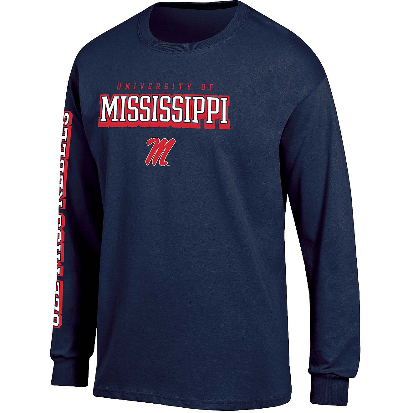 Champion Boys' University of Mississippi Long Sleeve Graphic T-shirt                                                             - view number 1