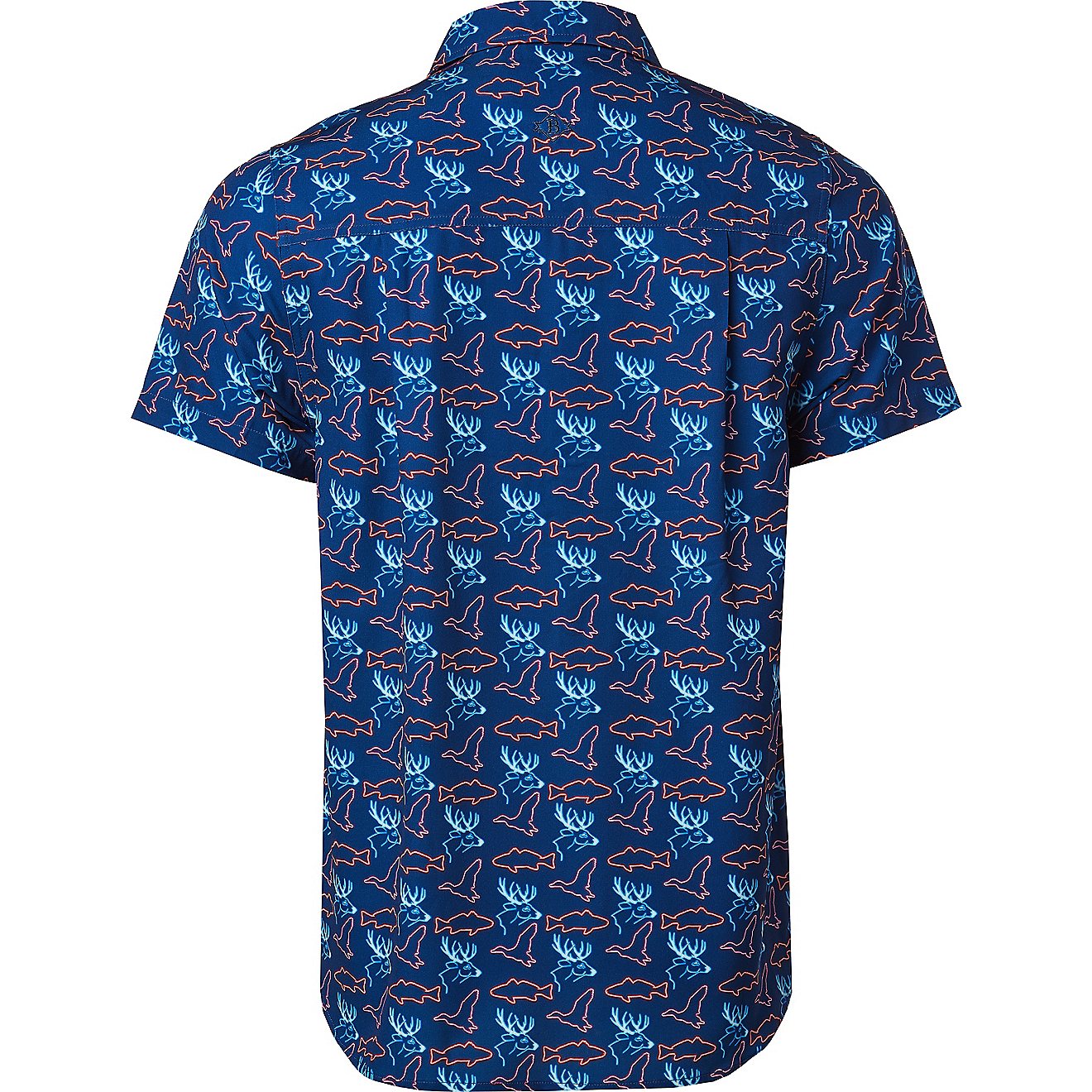 BURLEBO Men's Performance Button-Up Short Sleeve Shirt                                                                           - view number 2