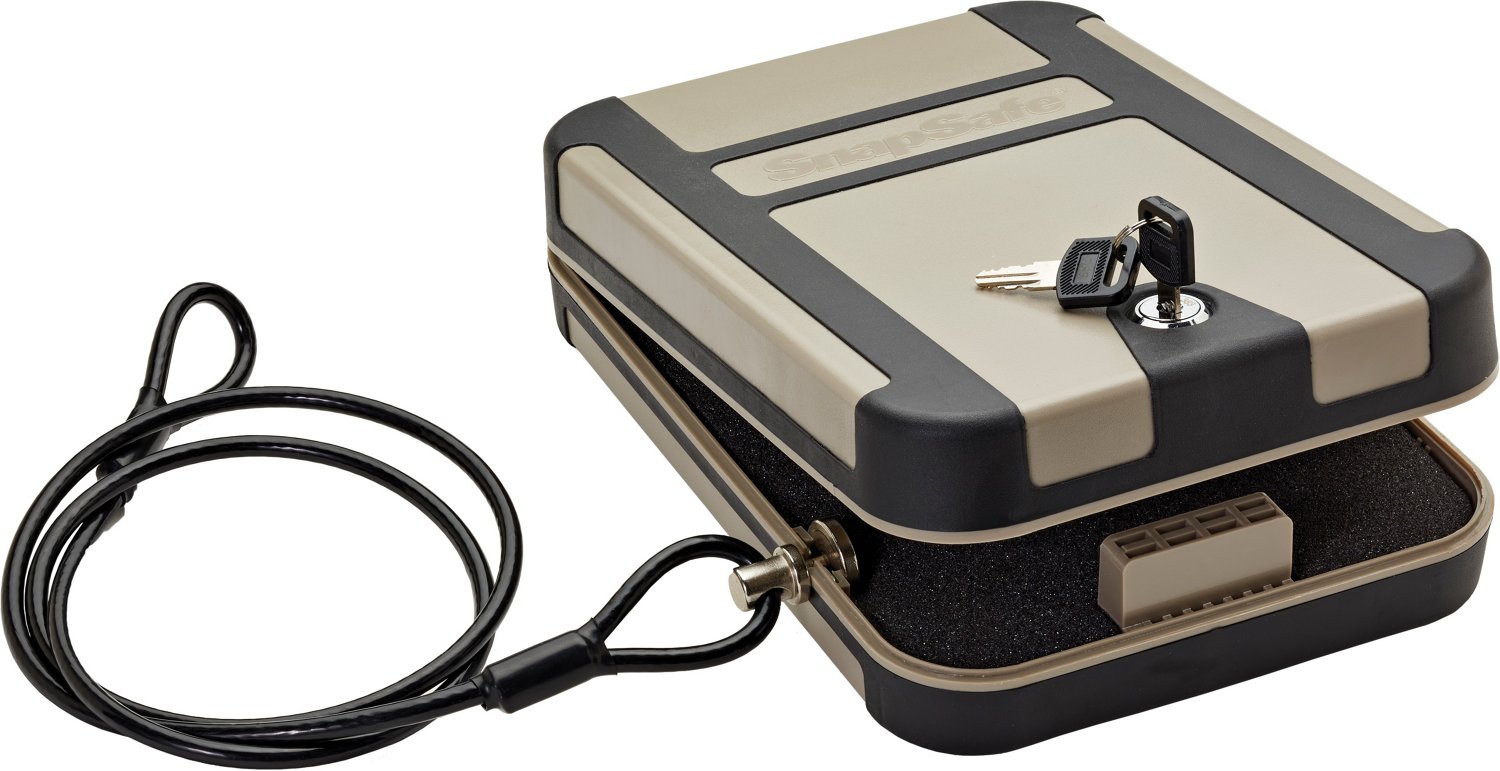 SnapSafe Treklite Lock Box with Key Lock Academy