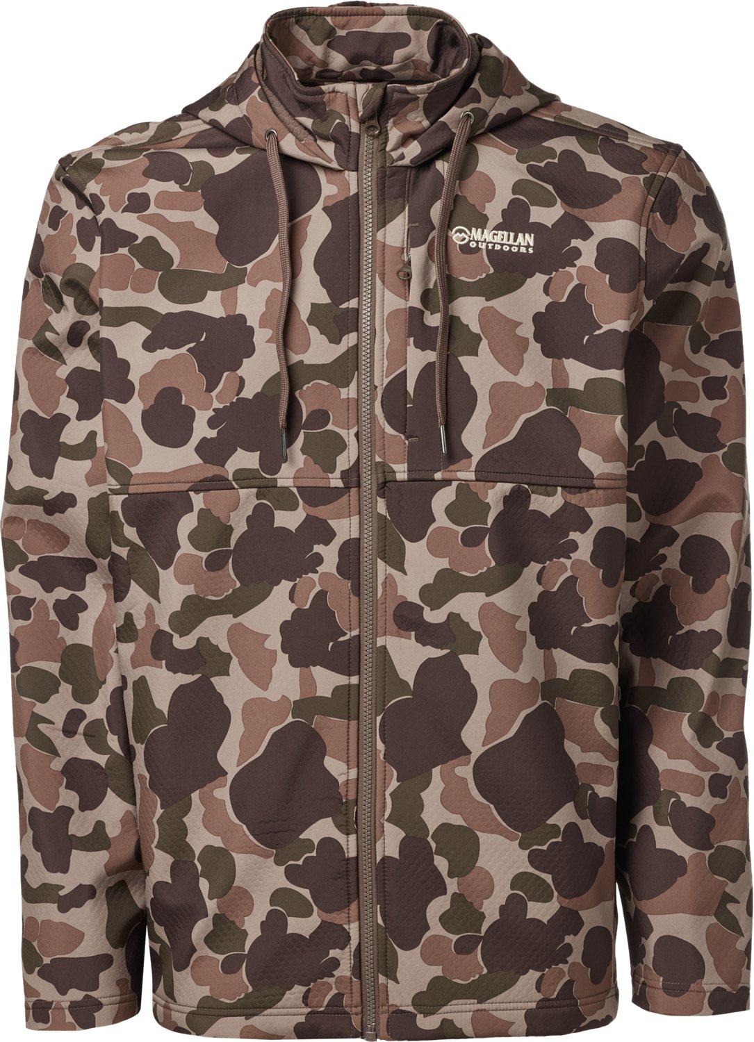 Magellan Outdoors Hunt Gear Men’s Boone Hooded FZ Camo Jacket | Academy