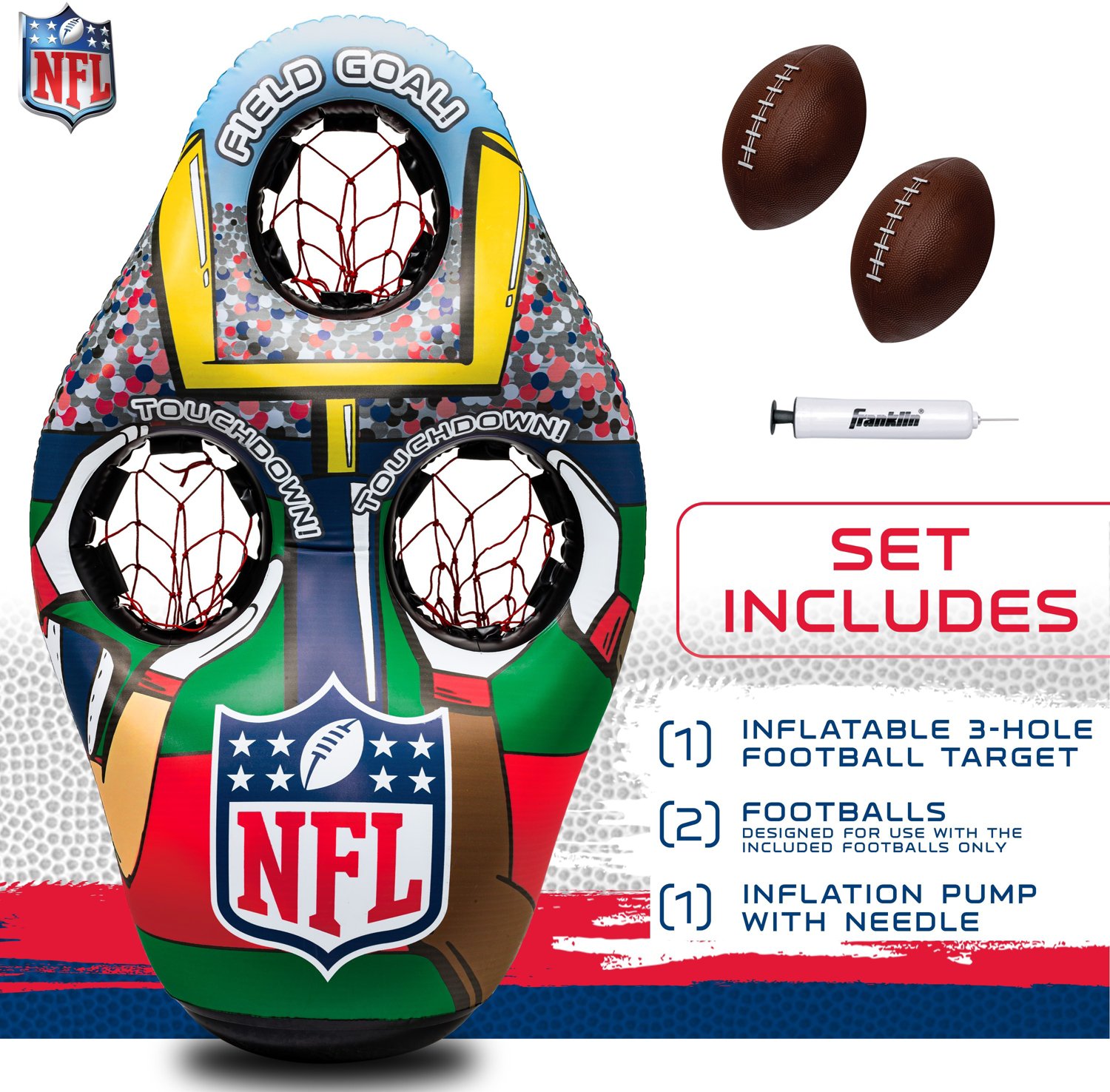 Franklin NFL XL Inflatable Football Target - view number 2