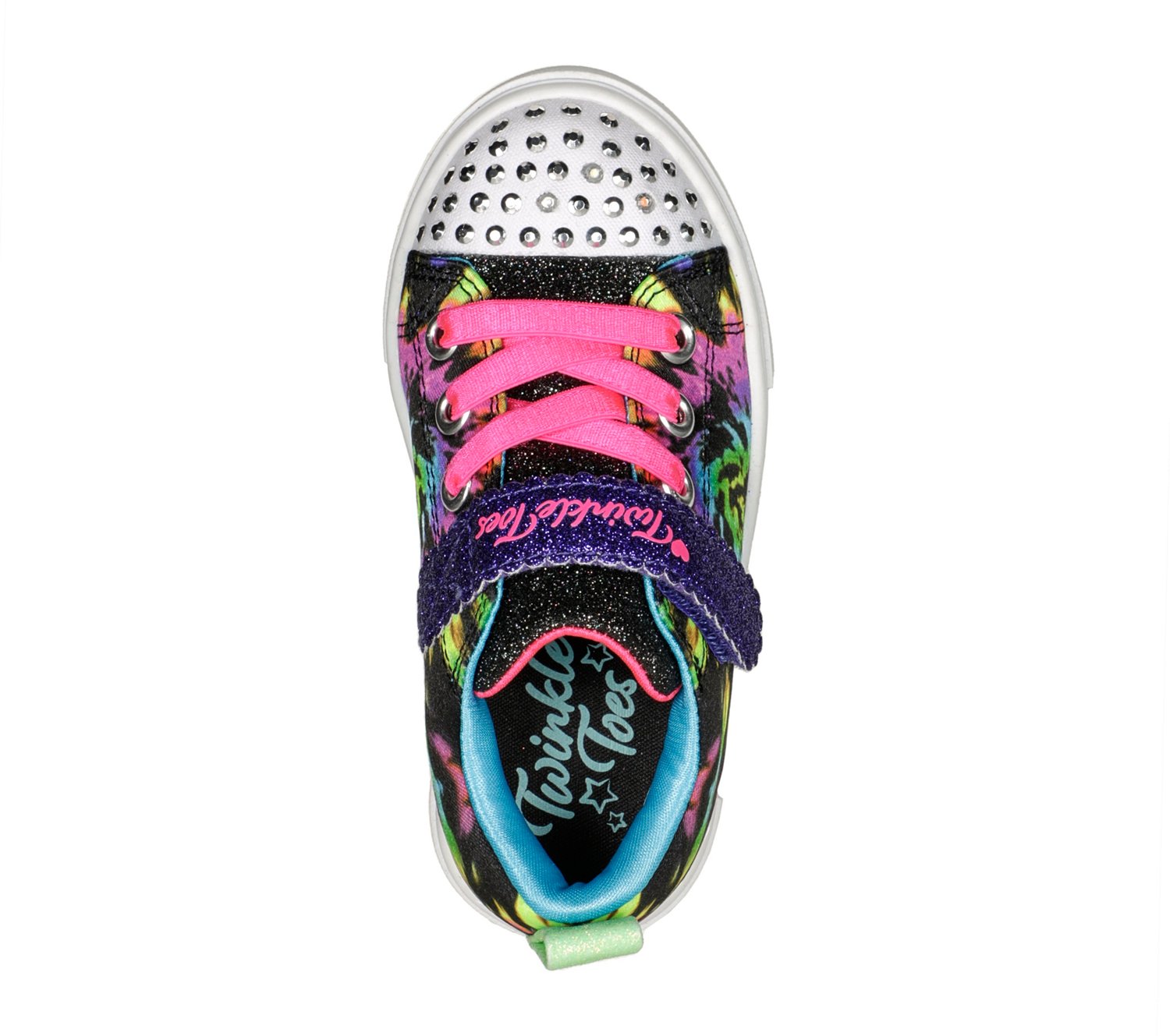 SKECHERS Girls’ 4-7 Twinkle Sparks Stormy Brights Shoes - view number 4