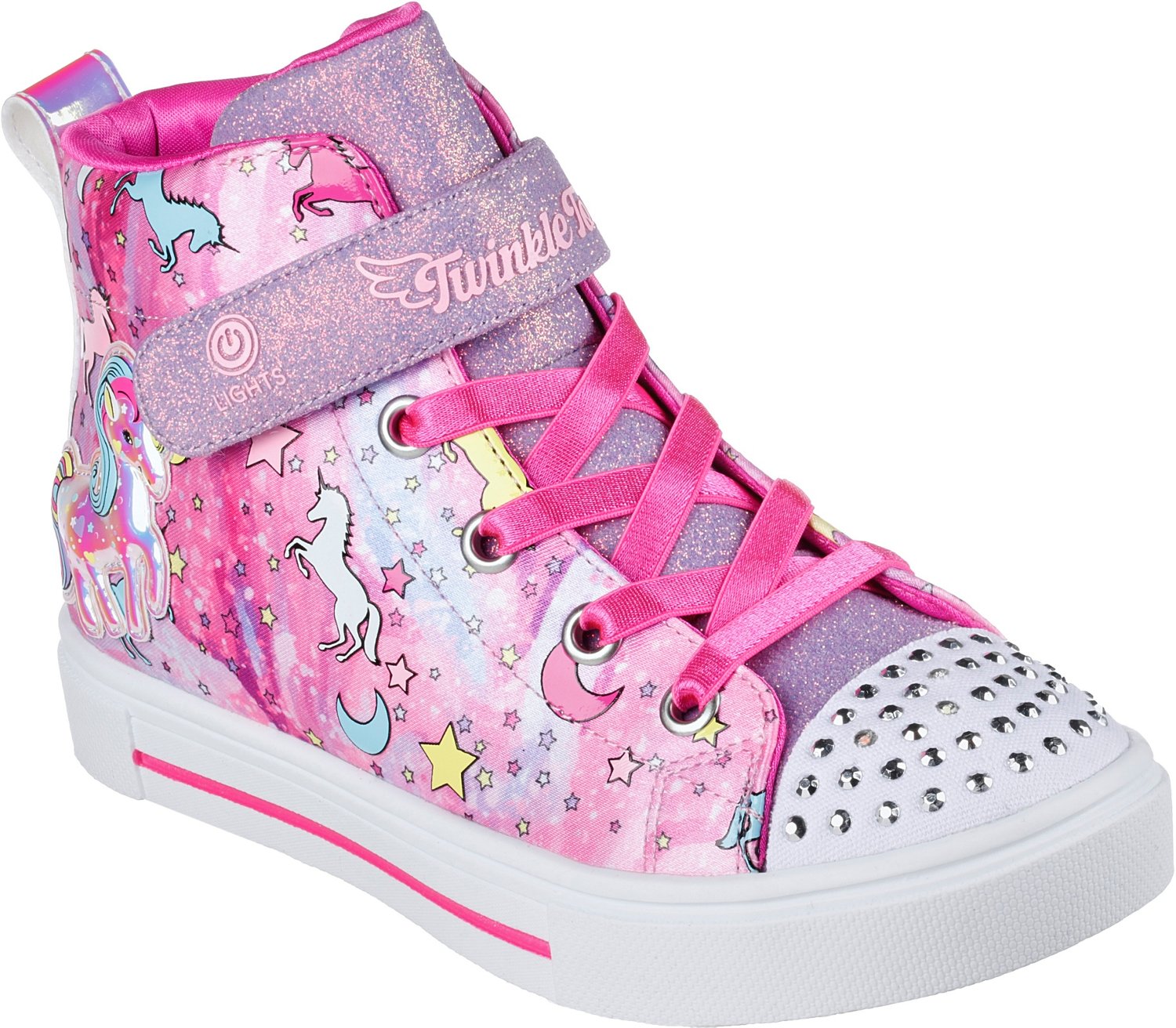 SKECHERS Girls’ 47 Twinkle Sparks Unicorn Daydream Shoes Academy
