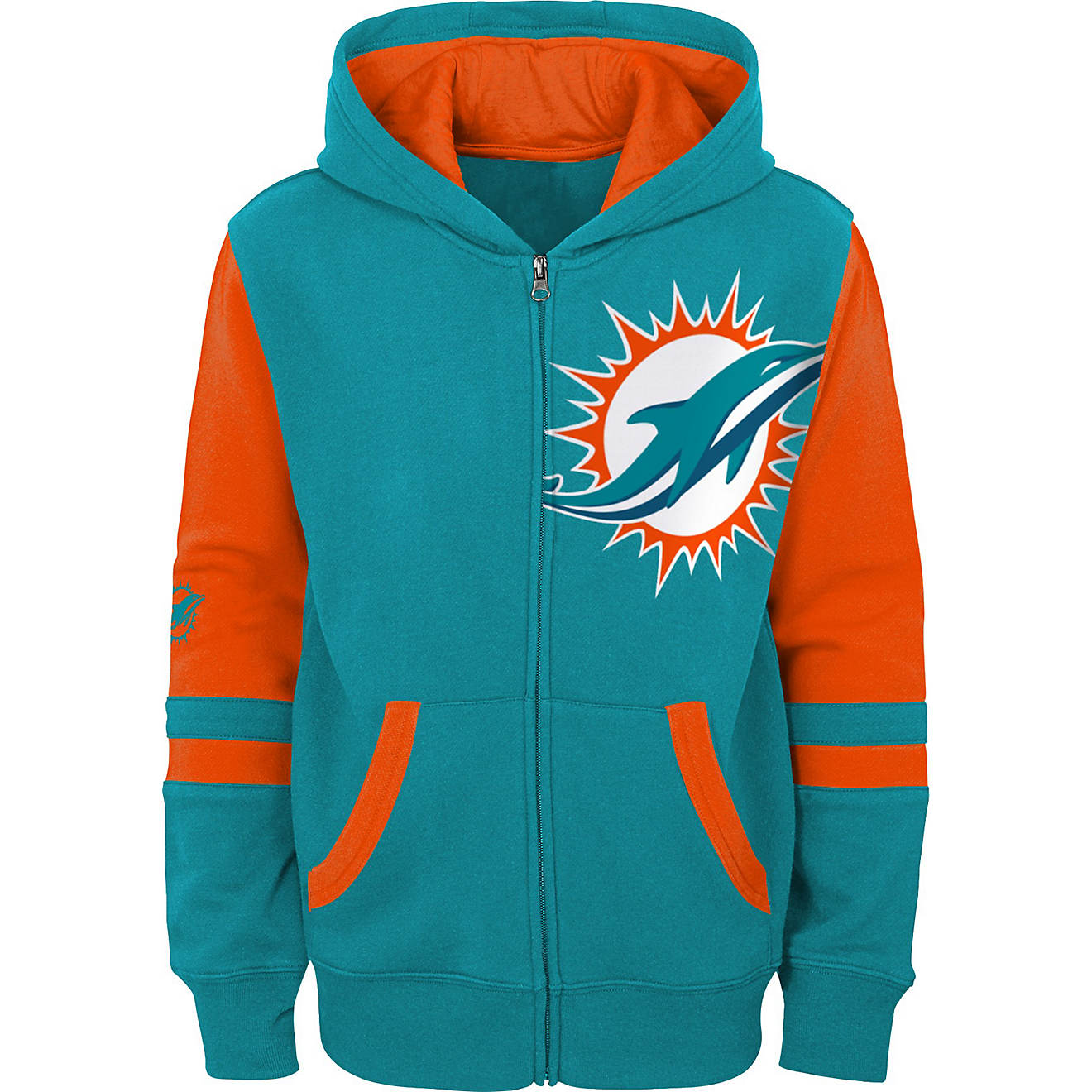 Outerstuff Youth Miami Dolphins Full Zip Hoodie                                                                                  - view number 1