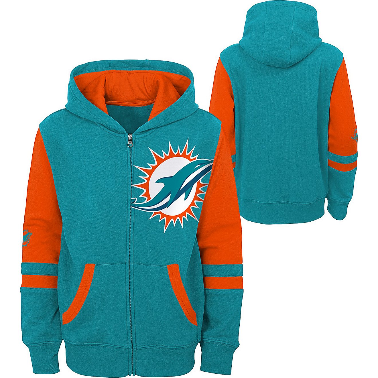 Outerstuff Youth Miami Dolphins Full Zip Hoodie                                                                                  - view number 3