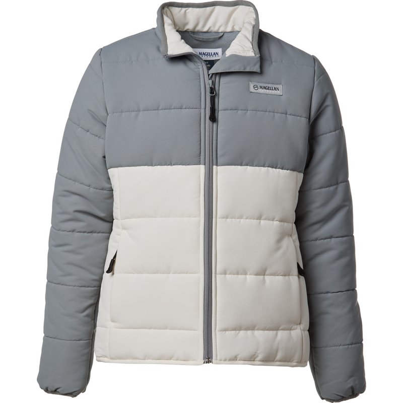 Magellan Outdoors Girls’ Barton Creek Puffer Jacket White, Medium - Girl's Ski Outerwear And Fleece at Academy Sports product image