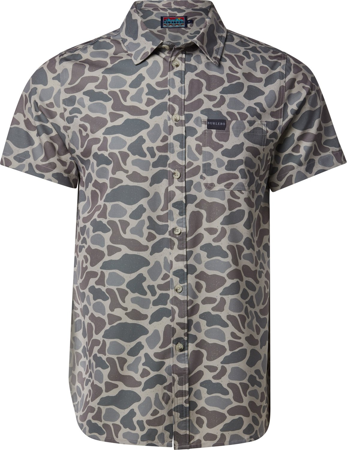 BURLEBO Men's Performance Button-Up Short Sleeve Shirt                                                                           - view number 5